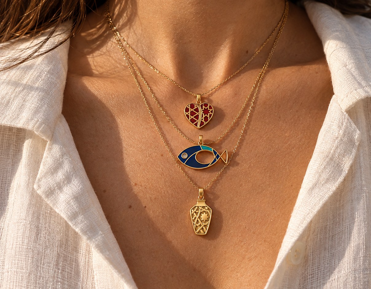 Three chains: the Heart reversed, the Fish, the Vessel reversed.